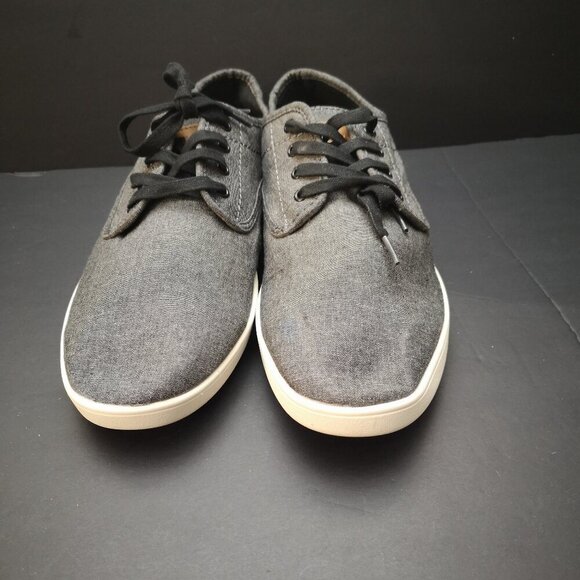 Steve Madden Men's Size 11.5 Dark Grey Lace Closure Fenta Deck Shoes - Picture 4 of 8